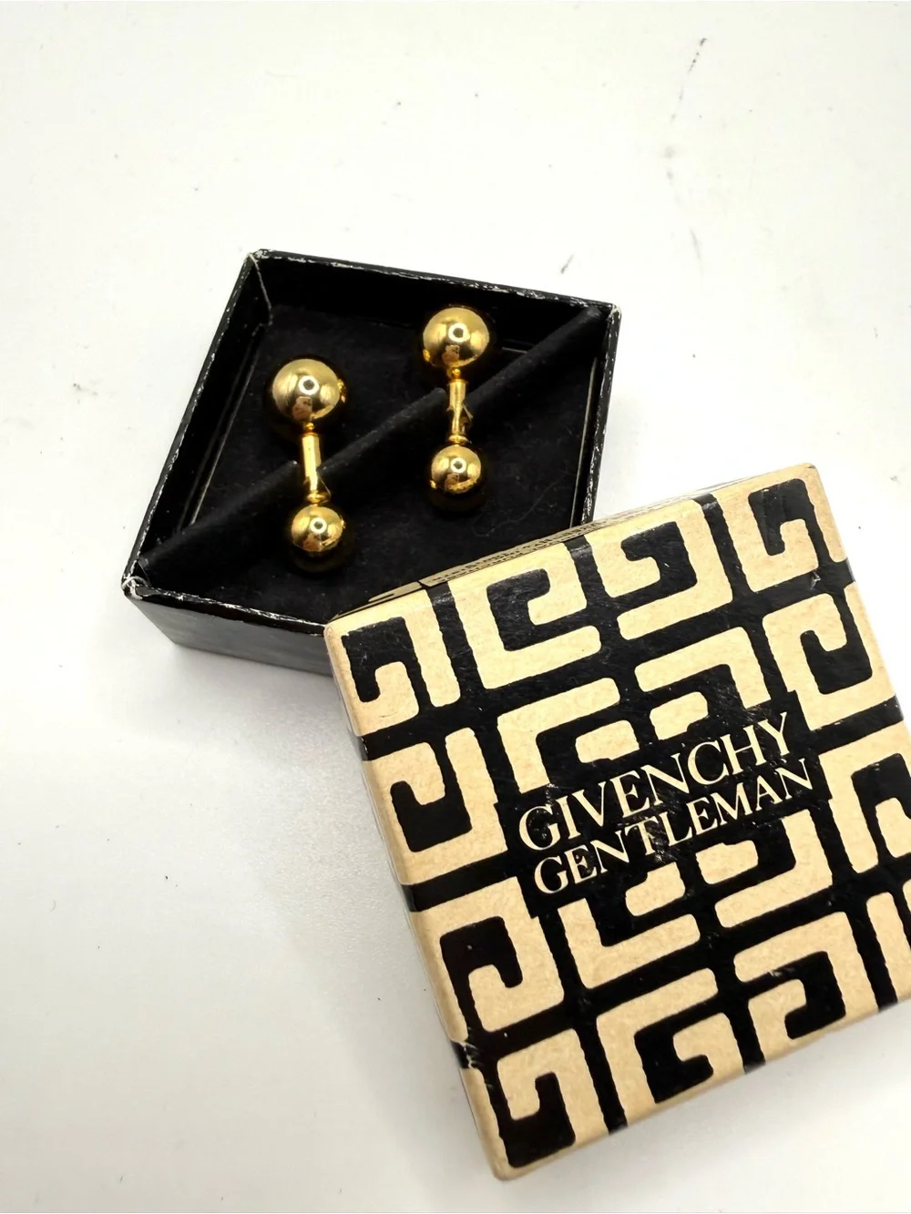 Givenchy Gold Ball Double-Sided Cuff Links